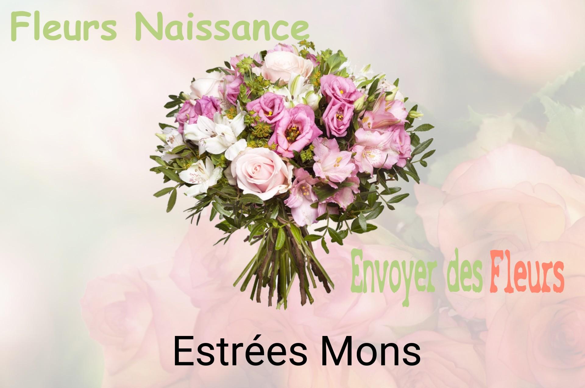 Bouquet de fleurs de naissance livré à Estrées-Mons